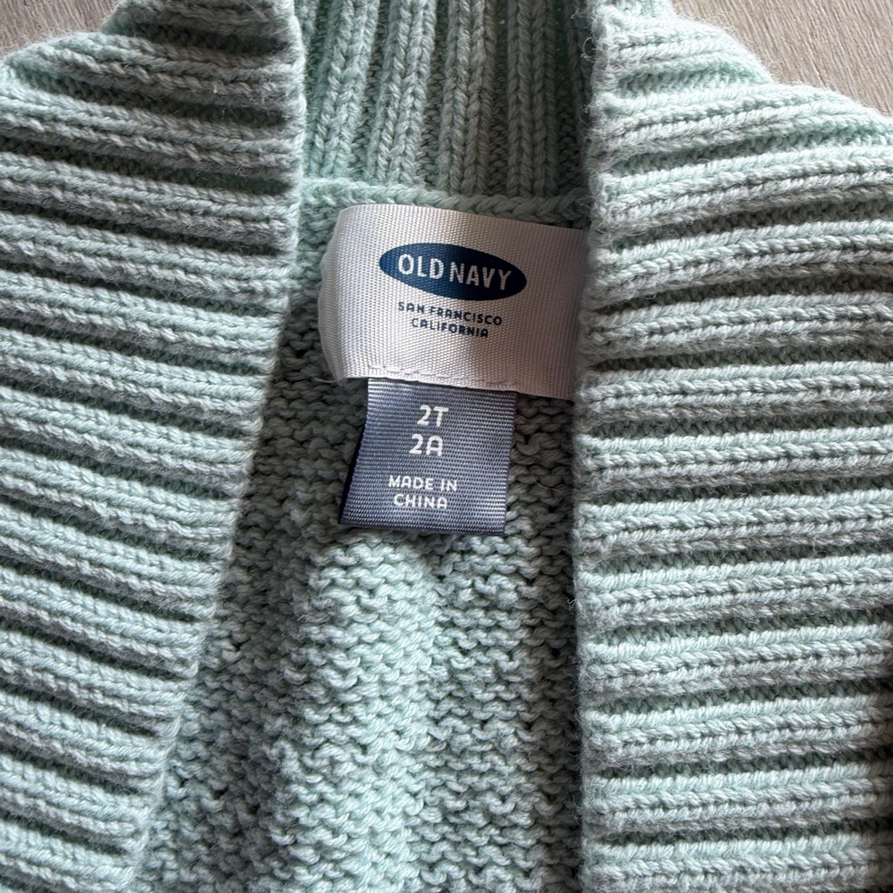 Old Navy Light Green Textured Cardigan - Picture 2 of 2